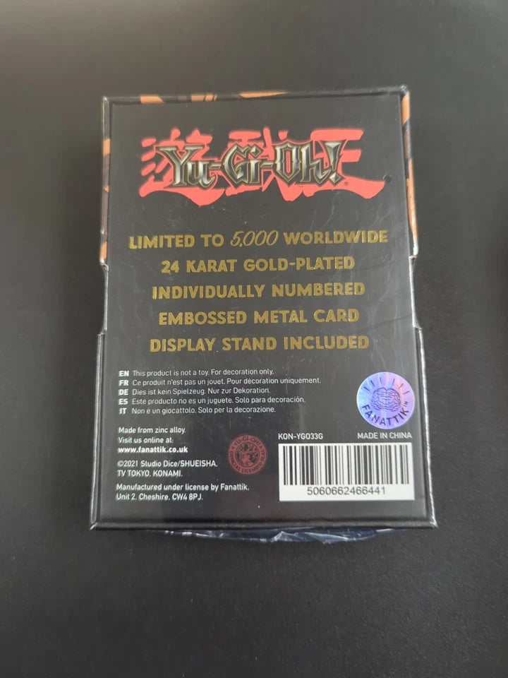 [CLEARANCE] Yugioh 24k Gold Plated Card Blue Eyes Toon Dragon