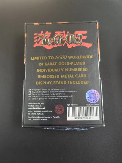 [CLEARANCE] Yugioh 24k Gold Plated Card Blue Eyes Toon Dragon