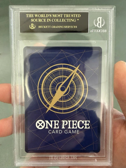 One Piece TCG Shanks OP01 Manga BGS BLACK LABEL Pristine 10