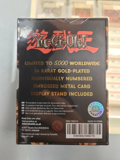 [CLEARANCE] Yugioh 24k Gold Plated Card Summoned Skull
