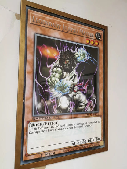 YUGIOH Giant Card Legendary Jujitsu Master Speed Duel Framed with glass SGX3