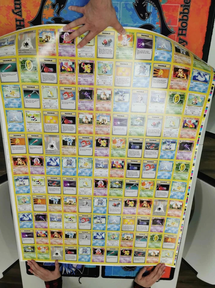 Pokemon Base Set Uncommons Uncut Sheet
