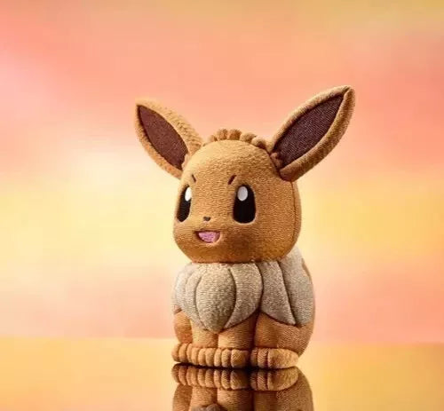 Pokemon Mataro Edo Kimekomi Doll Eevee Traditional Craft Japanese