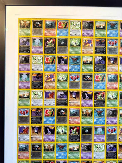 Pokemon Neo Discovery GERMAN Uncut Sheet FRAMED
