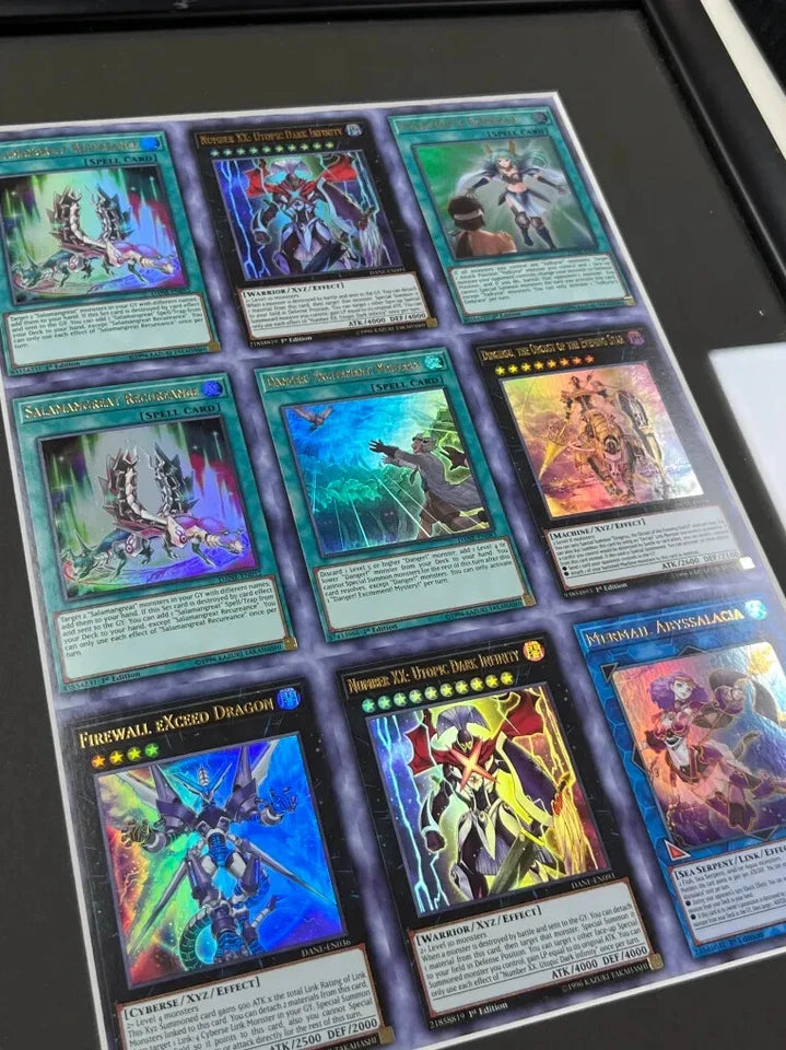 YuGiOh - DANE (Dark Neostorm) Uncut Sheet Frame 3x3 ULTRA RARE