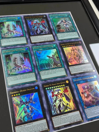 YuGiOh - DANE (Dark Neostorm) Uncut Sheet Frame 3x3 ULTRA RARE