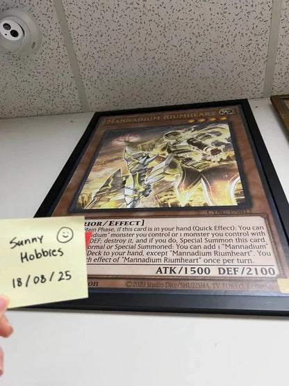 Yugioh Mannadium Riumheart Framed Giant Card Display