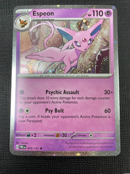 Pokemon - Prismatic Evolution Eeveelution Cosmos Holo Costco Promo Full Set