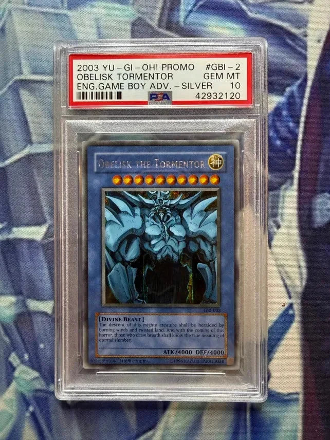 Yugioh Obelisk Slifer Winged Dragon of Ra God Card Trio Set of 3 GBI PSA 10