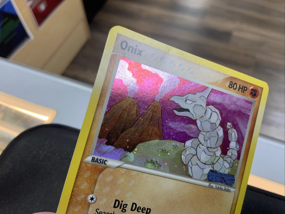 Pokemon Onix LP Misprint (LP foil line) SEE PHOTOS
