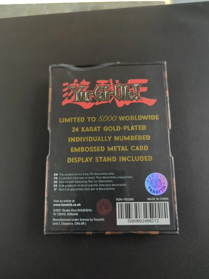 [CLEARANCE] Yugioh 24k Gold Plated Card Exodia the Forbidden one