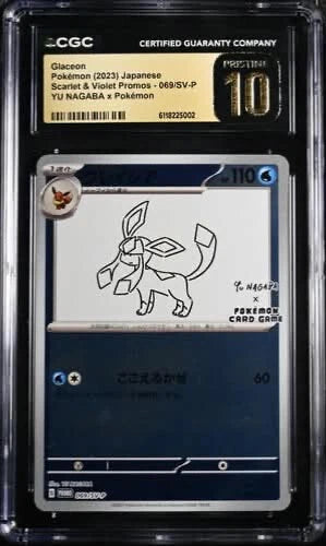 Pokemon Glaceon 2023 JP S&V Promos 069/SV-P YU NAGABA CGC 10 Pristine