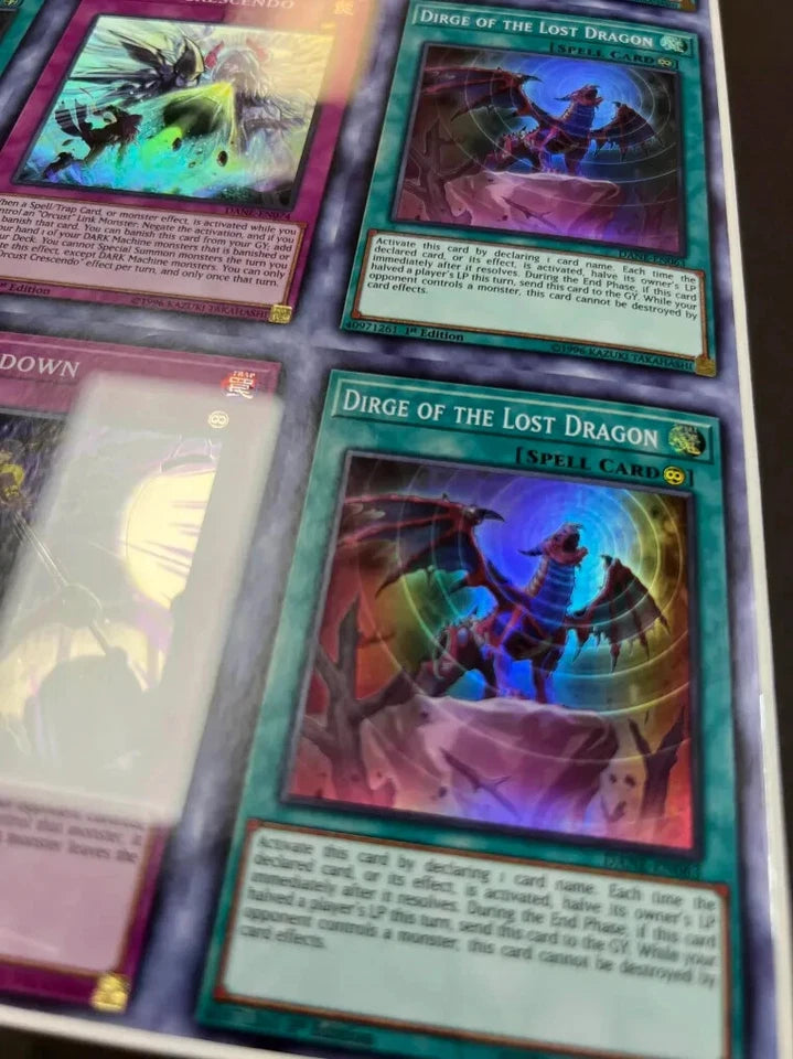 YuGiOh - DANE (Dark Neostorm) Uncut Sheet Frame 3x3 SUPER RARE