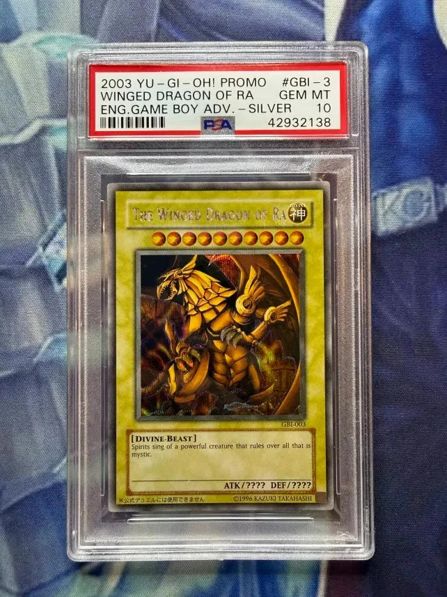 Yugioh Obelisk Slifer Winged Dragon of Ra God Card Trio Set of 3 GBI PSA 10