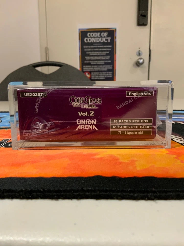 Union Arena Booster Box Acrylic Case UV Protective Non Skid