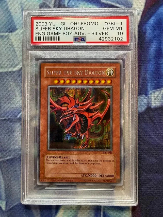 Yugioh Obelisk Slifer Winged Dragon of Ra God Card Trio Set of 3 GBI PSA 10