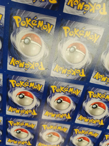 Pokemon Base Set Uncommons Uncut Sheet