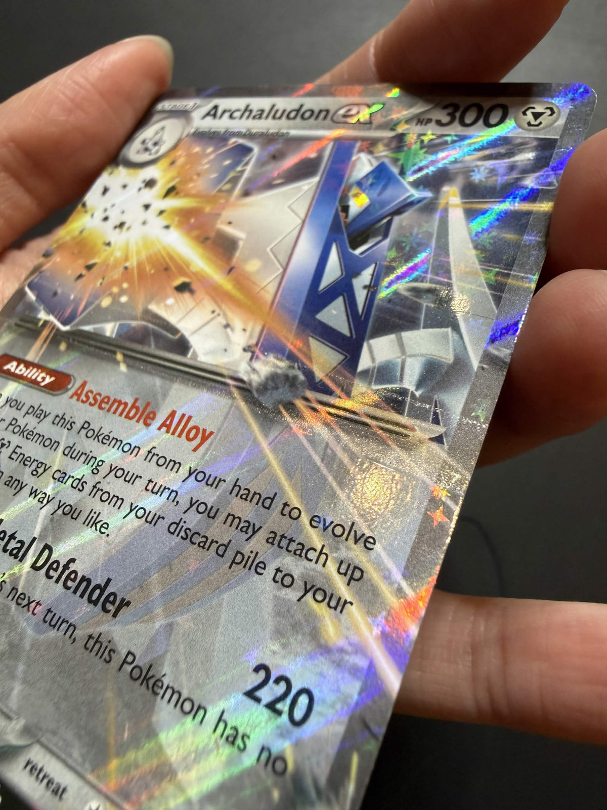 POKEMON Archaludon EX Surging Sparks SSP 130/191 Missing Foil